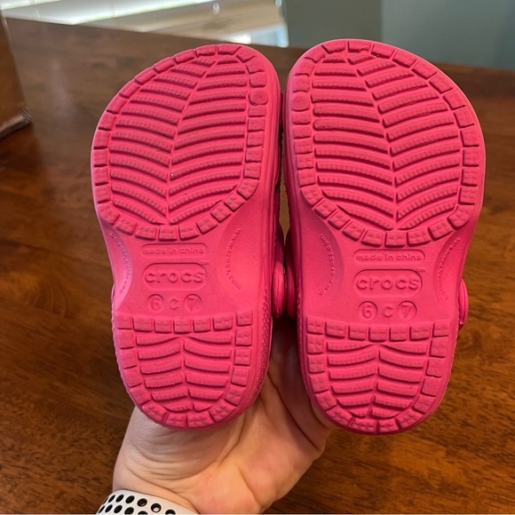 Crocs Dark Pink clog sandal shoe size 6-7 - Picture 9 of 10